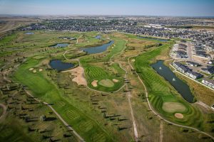 Aerial,View,Of,Warman,In,Central,Saskatchewan,,Canada