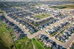 Warman,,Saskatchewan,In,Summer,Aerial,View